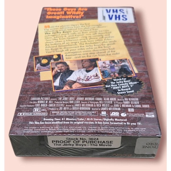 The Jerky Boys : The Movie (VHS, 1995) OOP Green Day Tom Jones - SEALED - Picture 5 of 5